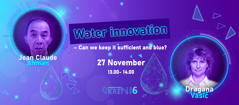 Webinar: Water innovation – Can we keep it sufficient and blue?